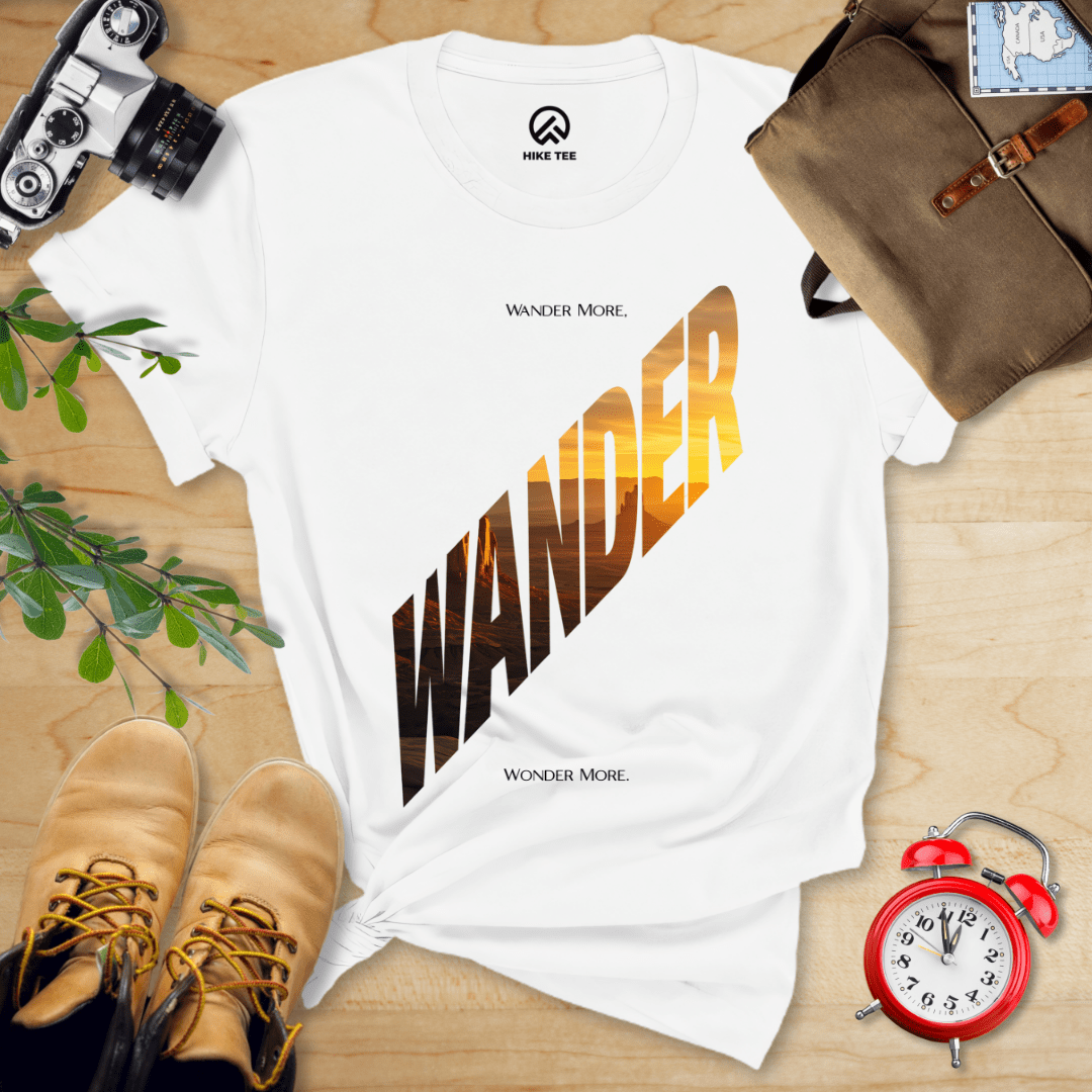 Hike Tee T-Shirt White / S Wander More Shirt