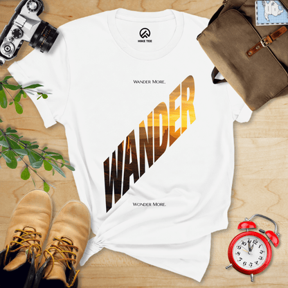 Hike Tee T-Shirt White / S Wander More Shirt