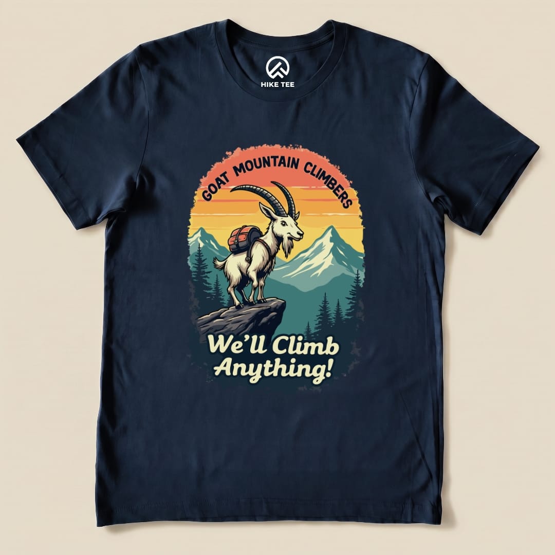 Hike Tee T-Shirt Navy / S We'll Climb Anything Shirt