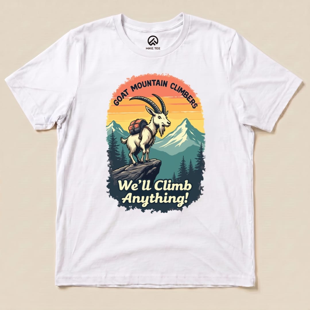 Hike Tee T-Shirt White / S We'll Climb Anything Shirt
