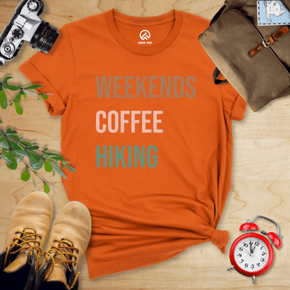 Hike Tee T-Shirt Autumn / S Weekends Coffee Camping Shirt
