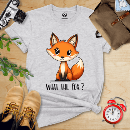 Hike Tee T-Shirt Athletic Heather / S What The Fox? Shirt