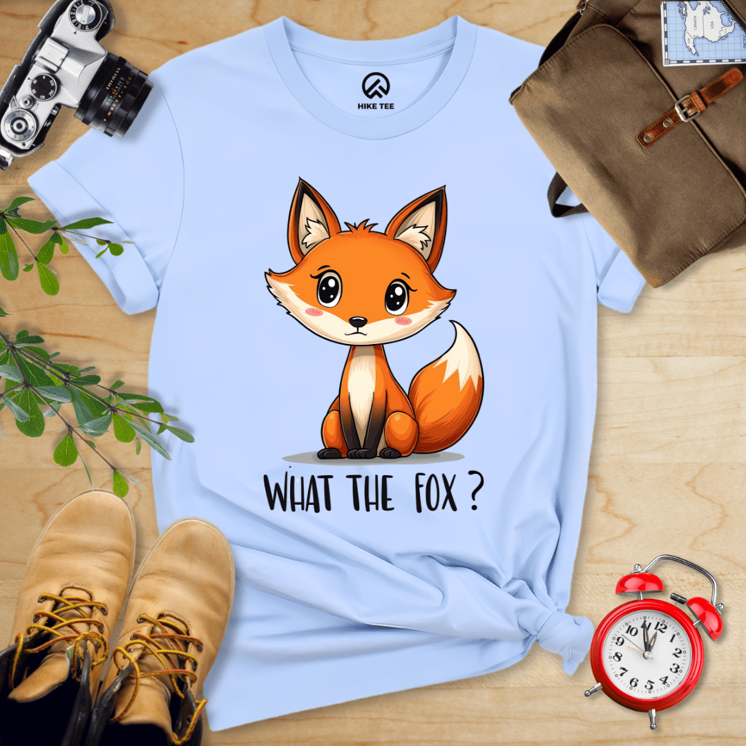 Hike Tee T-Shirt Baby Blue / S What The Fox? Shirt