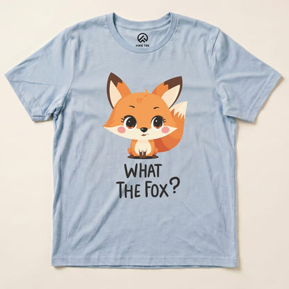 What The Fox Shirt Hike Tee T-Shirt Baby Blue / S