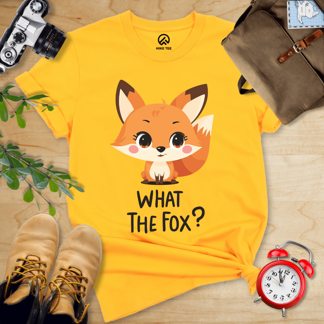 Hike Tee T-Shirt Gold / S What The Fox Shirt