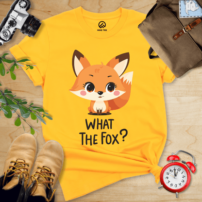 Hike Tee T-Shirt Gold / S What The Fox Shirt