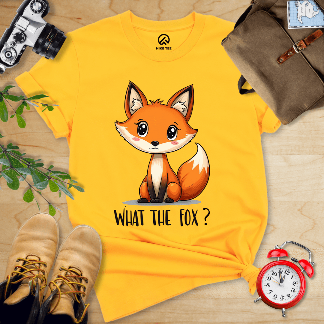 Hike Tee T-Shirt Gold / S What The Fox? Shirt