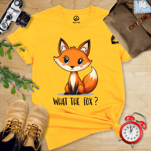 Hike Tee T-Shirt Gold / S What The Fox? Shirt