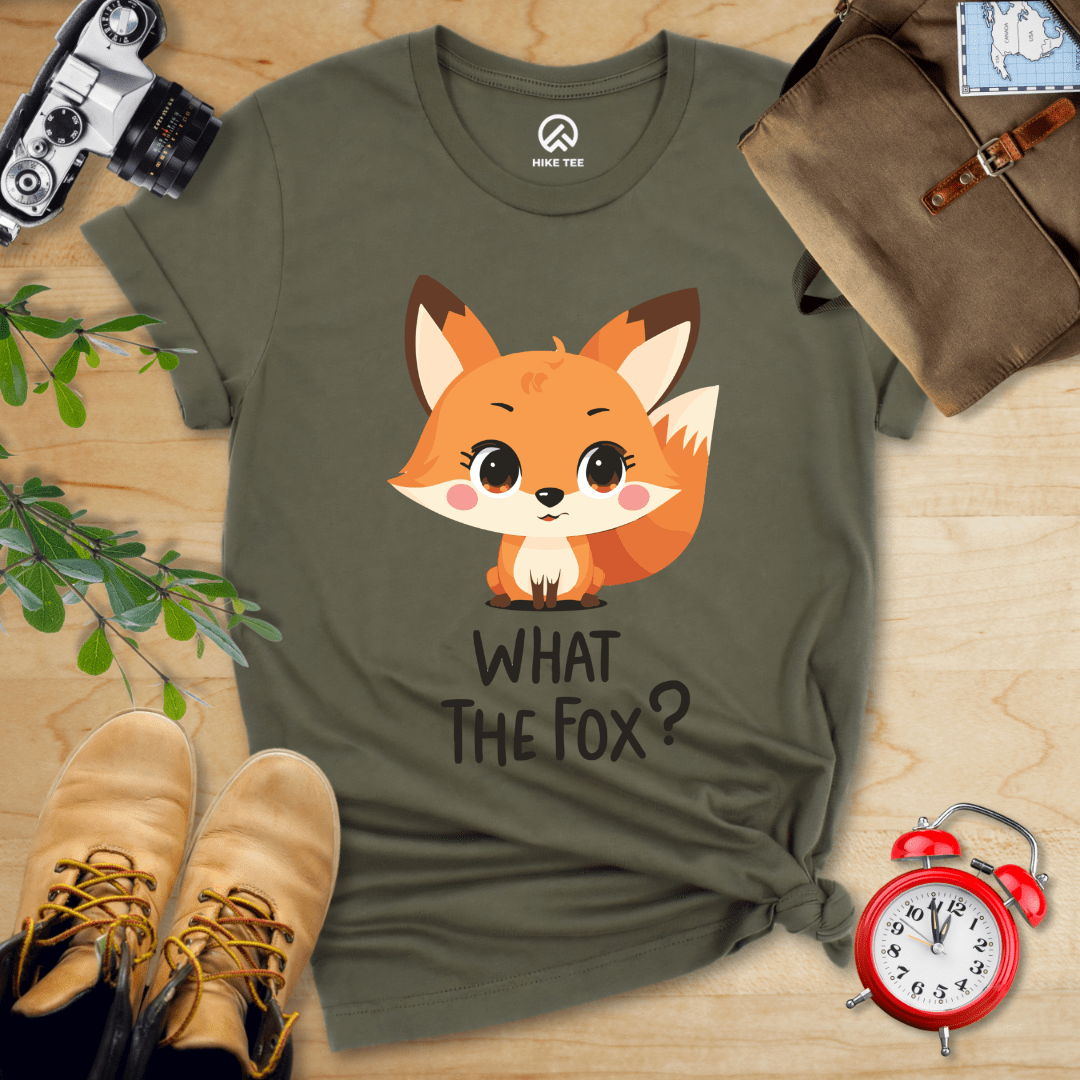 Hike Tee T-Shirt Military Green / S What The Fox Shirt