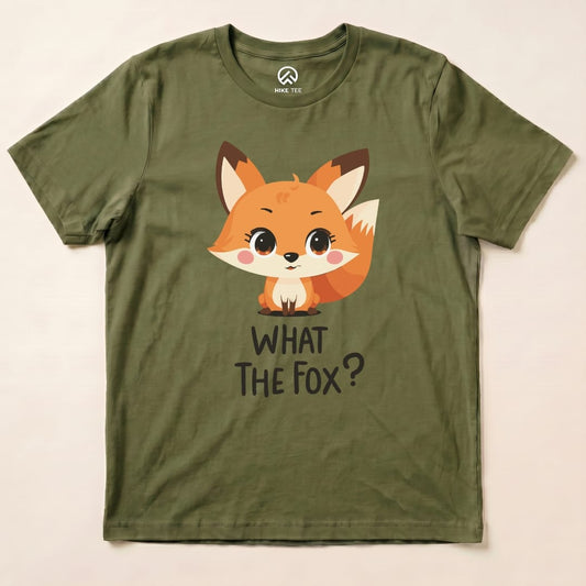 What The Fox Shirt Hike Tee T-Shirt Military Green / S