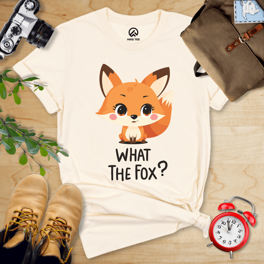 Hike Tee T-Shirt Natural / S What The Fox Shirt