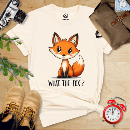 Hike Tee T-Shirt Natural / S What The Fox? Shirt