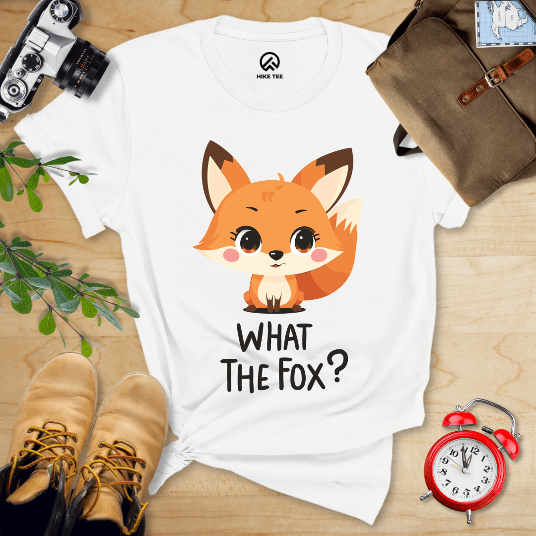 Hike Tee T-Shirt White / S What The Fox Shirt