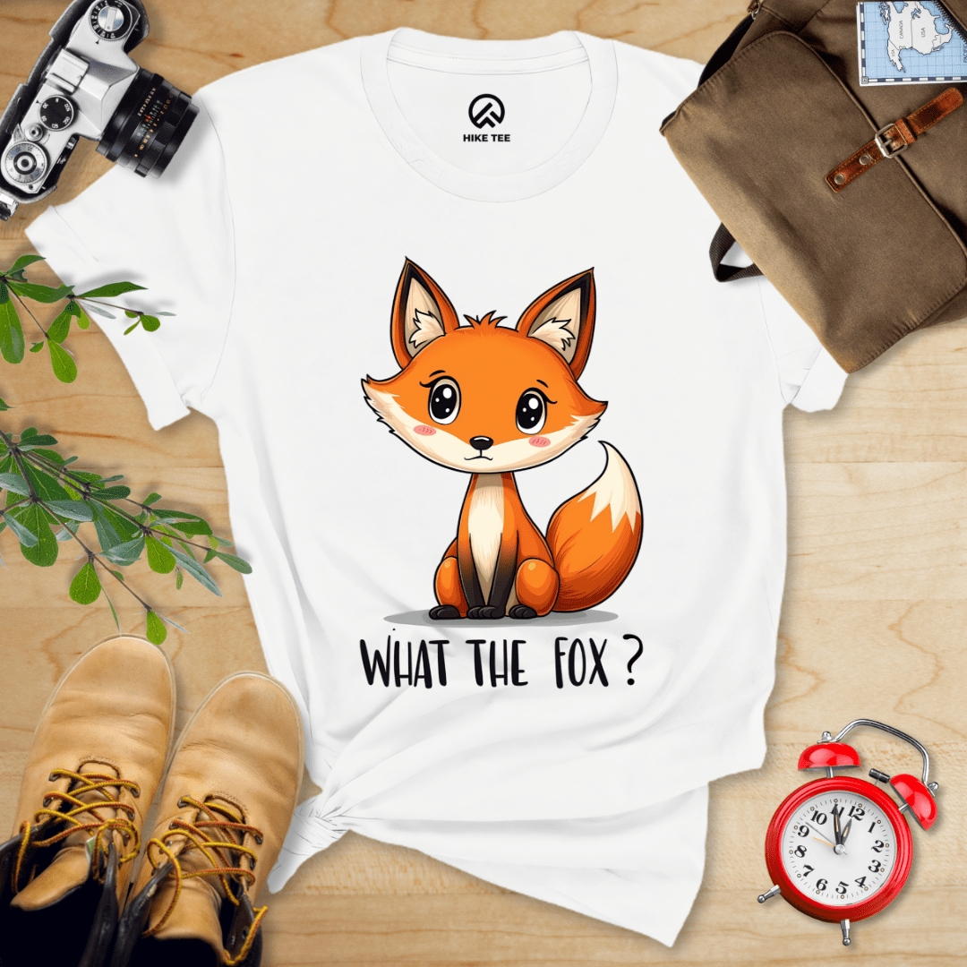 Hike Tee T-Shirt White / S What The Fox? Shirt