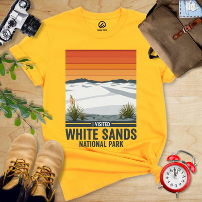 Hike Tee T-Shirt Gold / S White Sands National Park Shirt