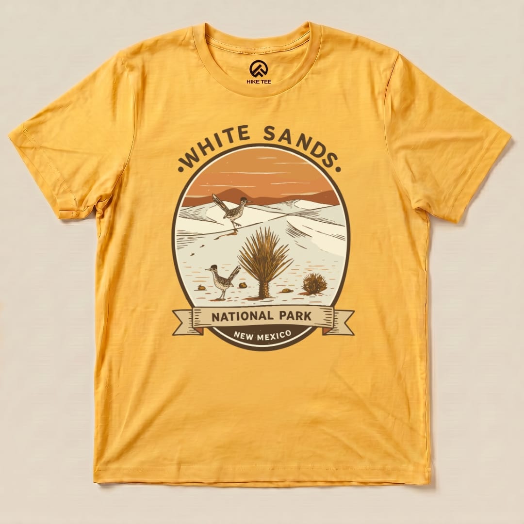 Hike Tee T-Shirt Gold / S White Sands National Park Shirt