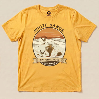 Hike Tee T-Shirt Gold / S White Sands National Park Shirt