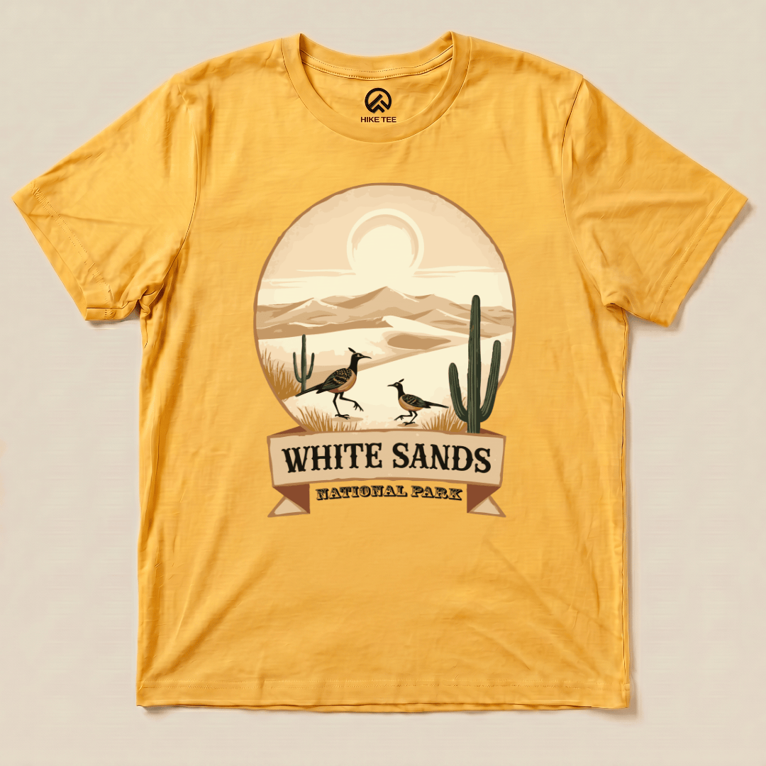 Hike Tee T-Shirt Gold / S White Sands National Park Shirt