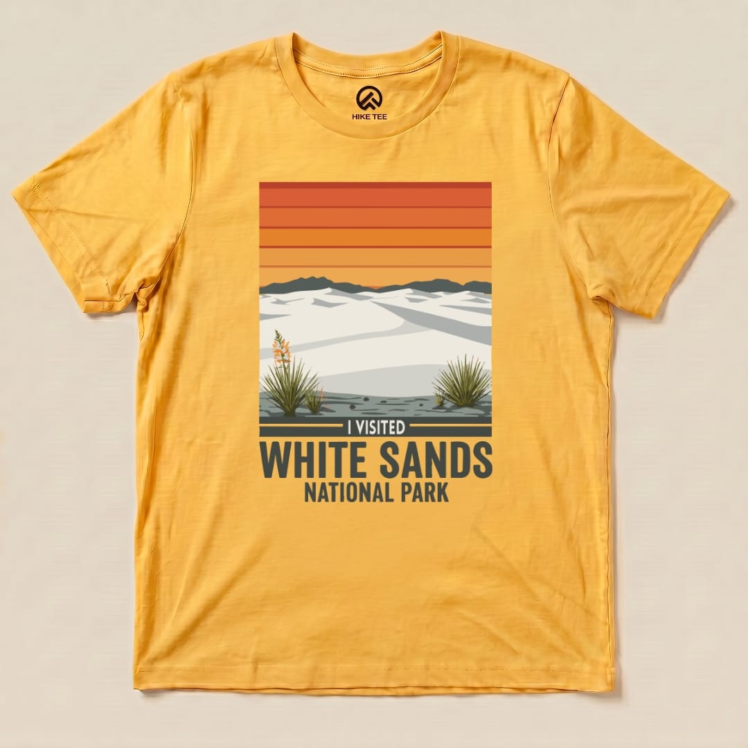 Hike Tee T-Shirt Gold / S White Sands National Park Shirt