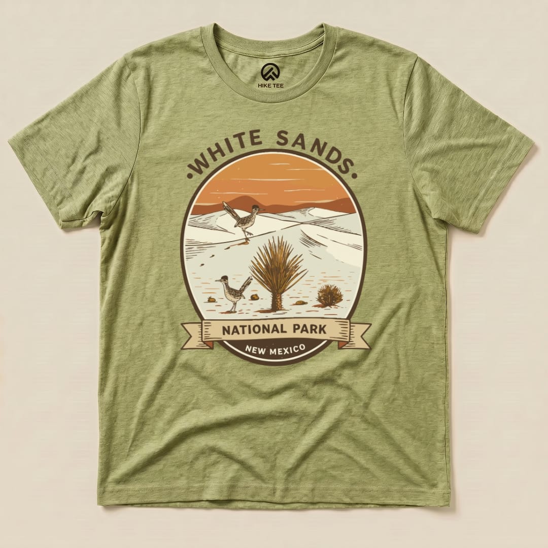 Hike Tee T-Shirt Heather Green / S White Sands National Park Shirt