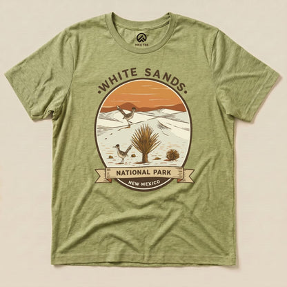 Hike Tee T-Shirt Heather Green / S White Sands National Park Shirt
