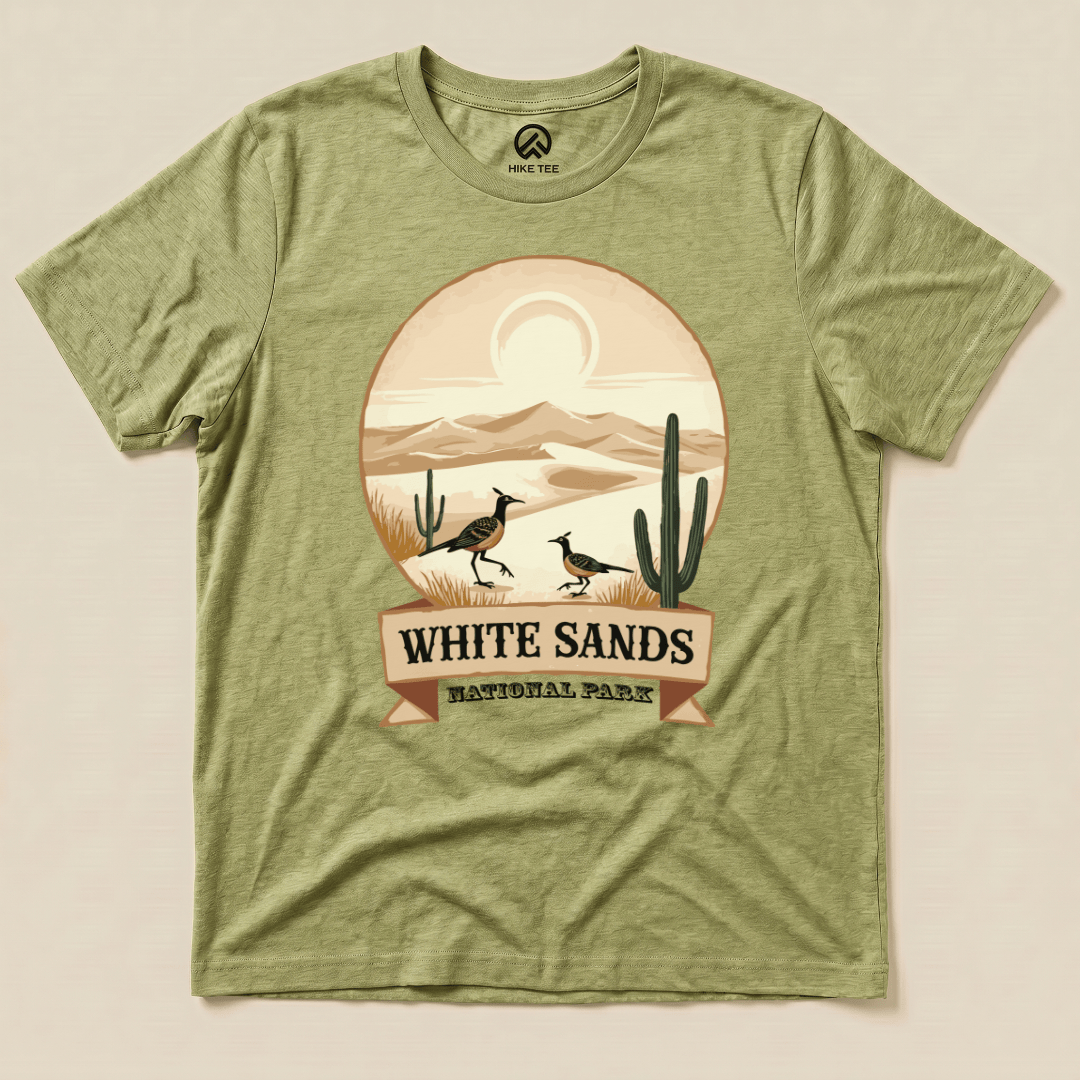 Hike Tee T-Shirt Heather Green / S White Sands National Park Shirt