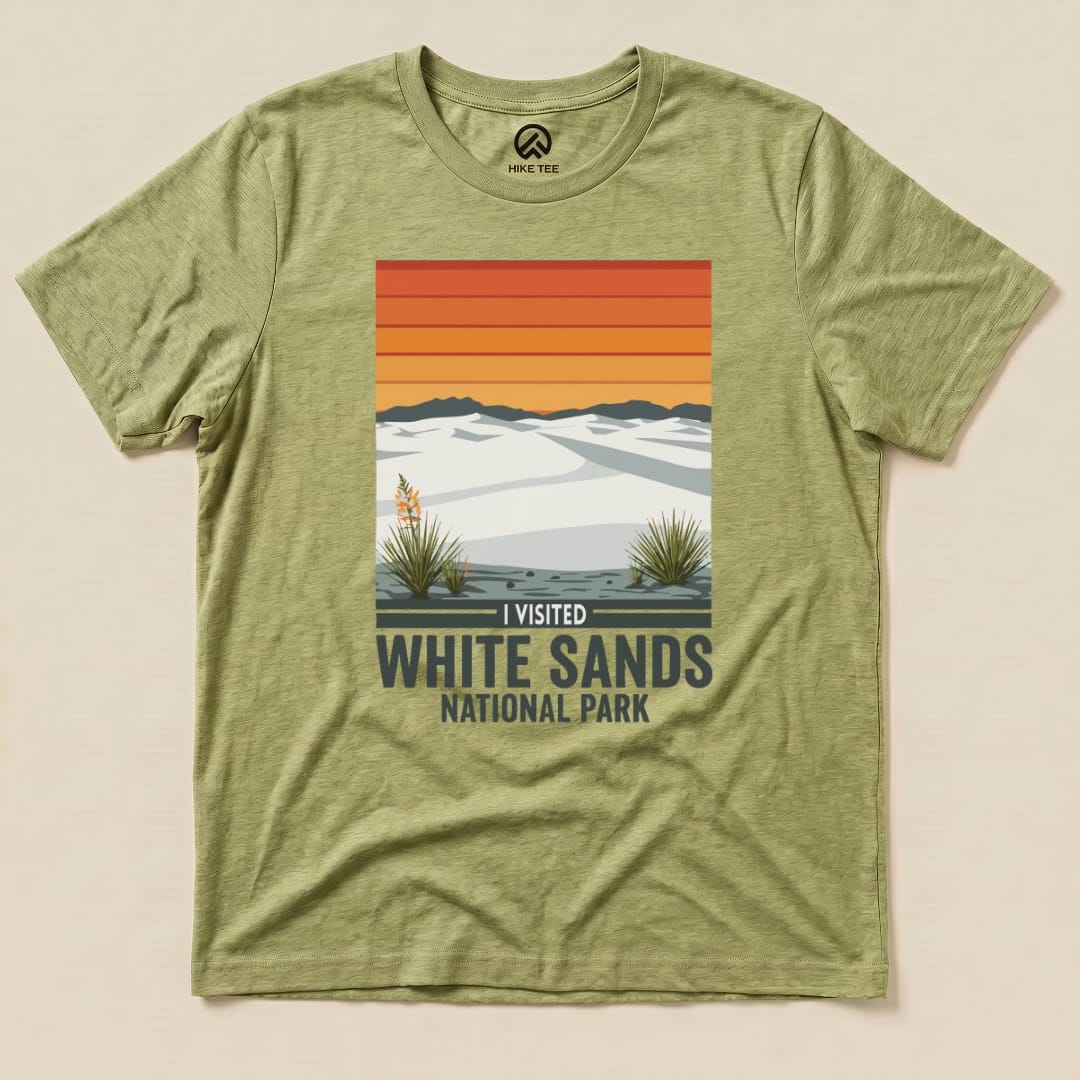Hike Tee T-Shirt Heather Green / S White Sands National Park Shirt