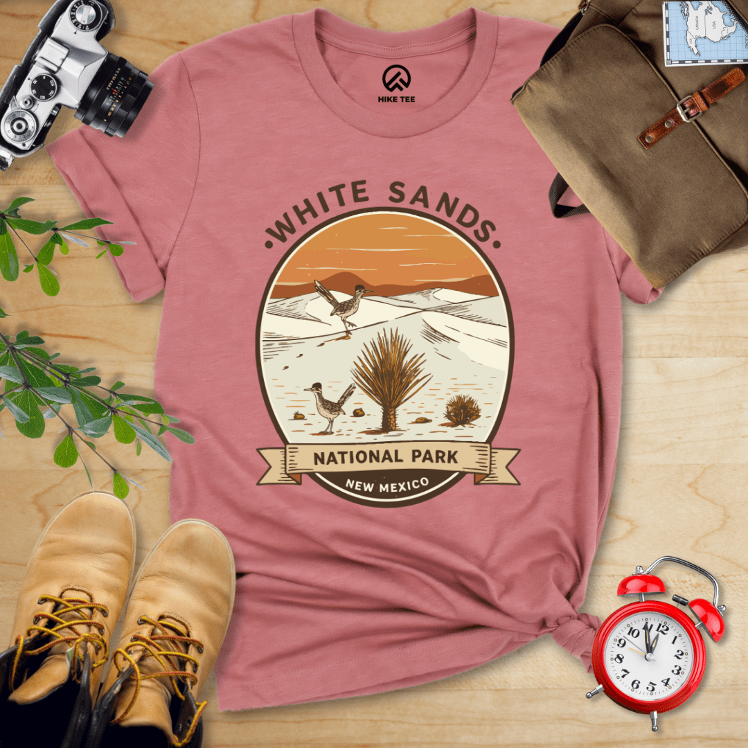 Hike Tee T-Shirt Heather Mauve / S White Sands National Park Shirt