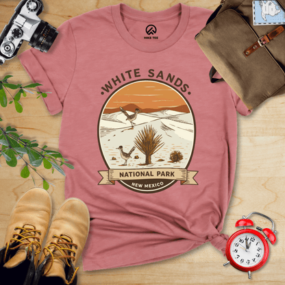 Hike Tee T-Shirt Heather Mauve / S White Sands National Park Shirt