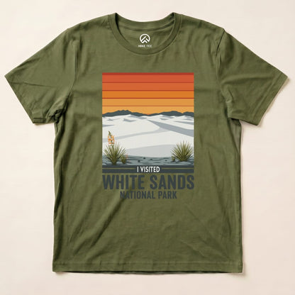 Hike Tee T-Shirt Military Green / S White Sands National Park Shirt