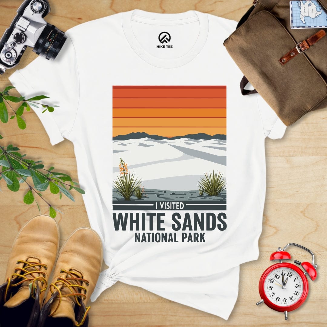 Hike Tee T-Shirt White / S White Sands National Park Shirt
