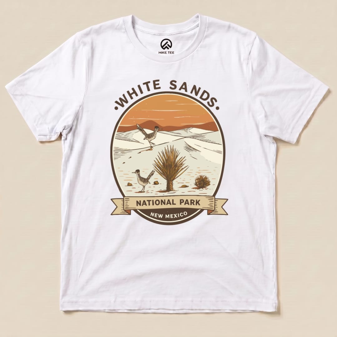 Hike Tee T-Shirt White / S White Sands National Park Shirt