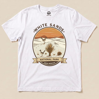 Hike Tee T-Shirt White / S White Sands National Park Shirt