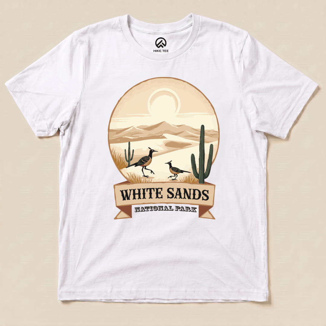 Hike Tee T-Shirt White / S White Sands National Park Shirt