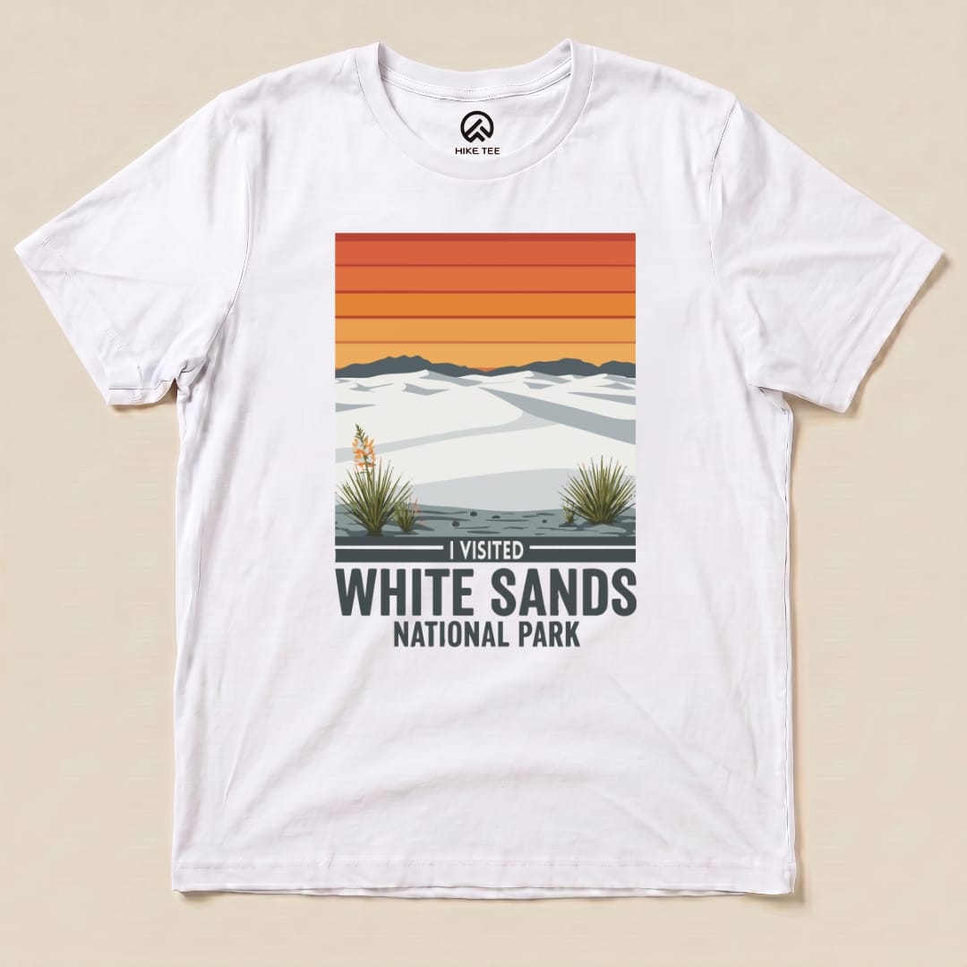 Hike Tee T-Shirt White / S White Sands National Park Shirt