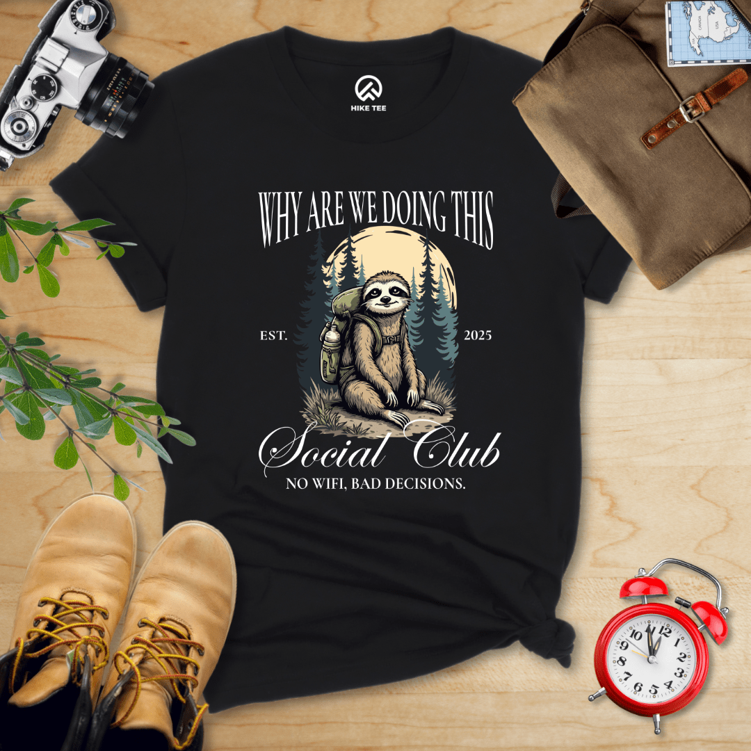Hike Tee T-Shirt Black / S Why Social Club Shirt