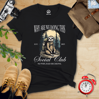 Hike Tee T-Shirt Black / S Why Social Club Shirt