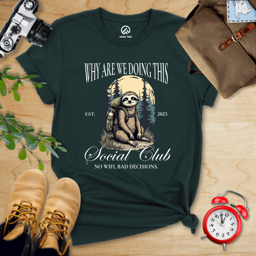Hike Tee T-Shirt Forest / S Why Social Club Shirt