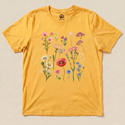 Hike Tee T-Shirt Gold / S Wild Flowers Shirt