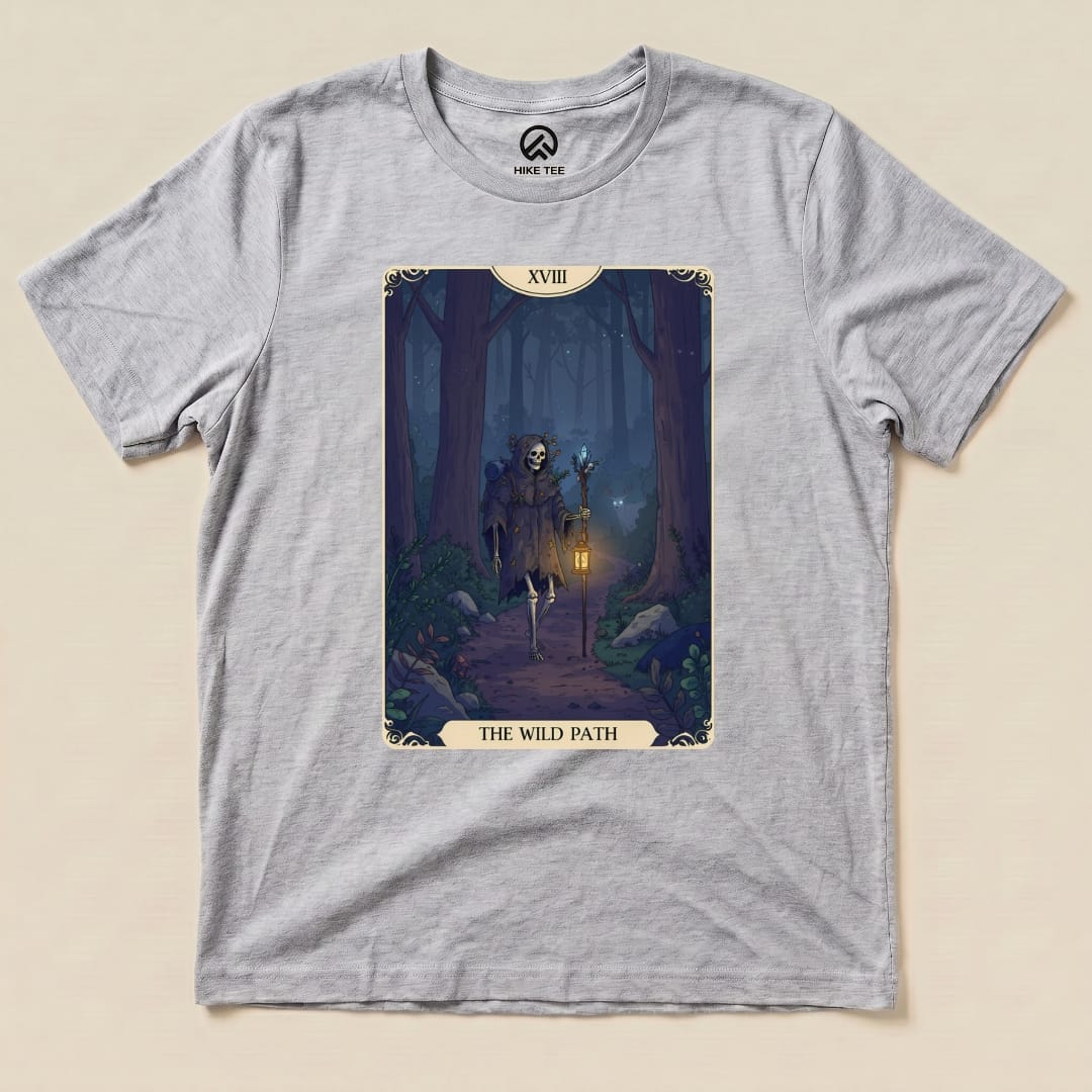 Hike Tee T-Shirt Athletic Heather / S Wild Path Tarrot Card Shirt