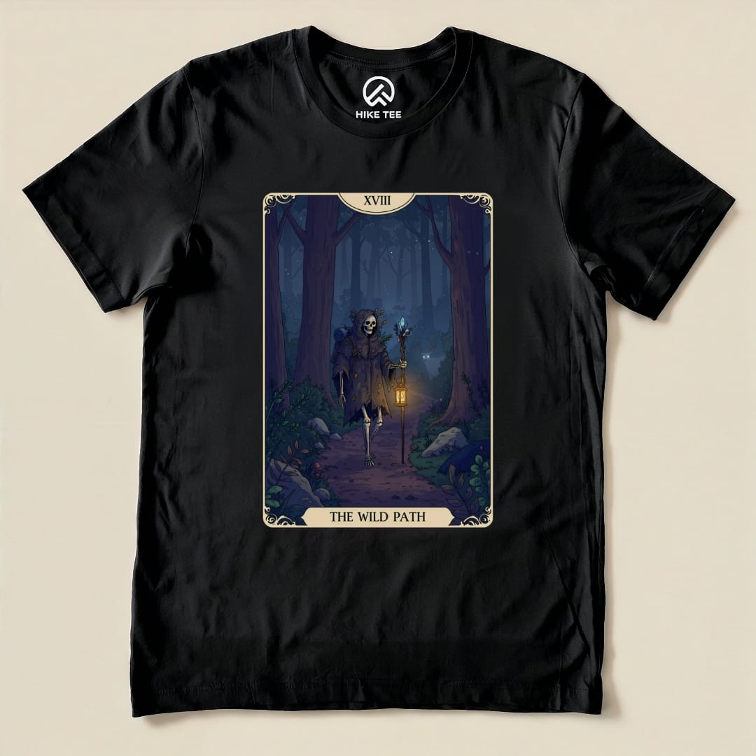 Hike Tee T-Shirt Black / S Wild Path Tarrot Card Shirt