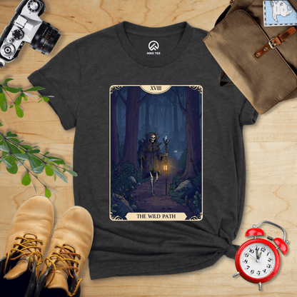 Hike Tee T-Shirt Dark Grey Heather / S Wild Path Tarrot Card Shirt