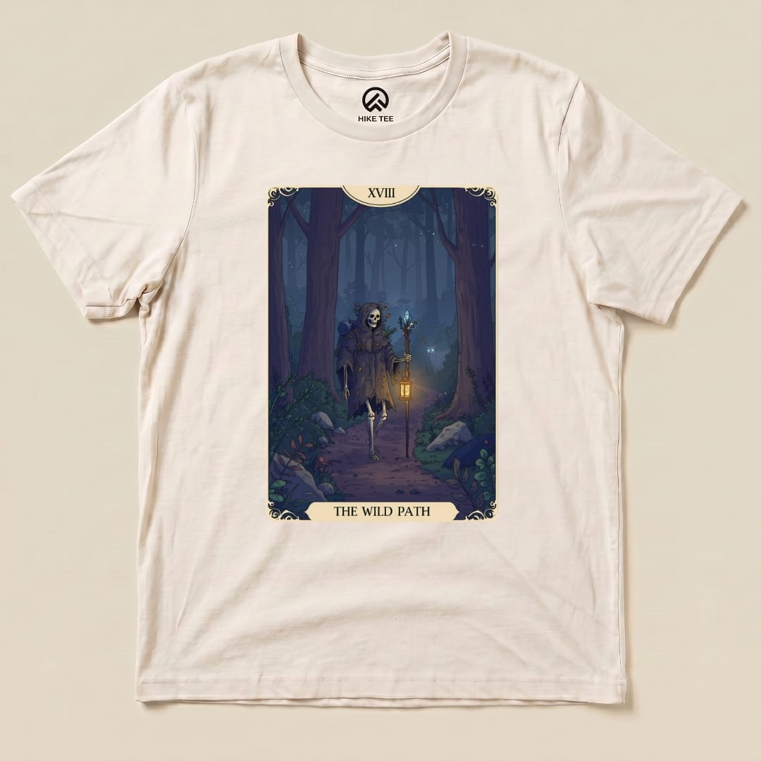 Hike Tee T-Shirt Natural / S Wild Path Tarrot Card Shirt