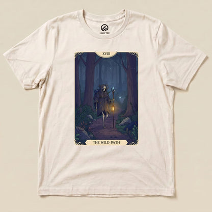 Hike Tee T-Shirt Natural / S Wild Path Tarrot Card Shirt