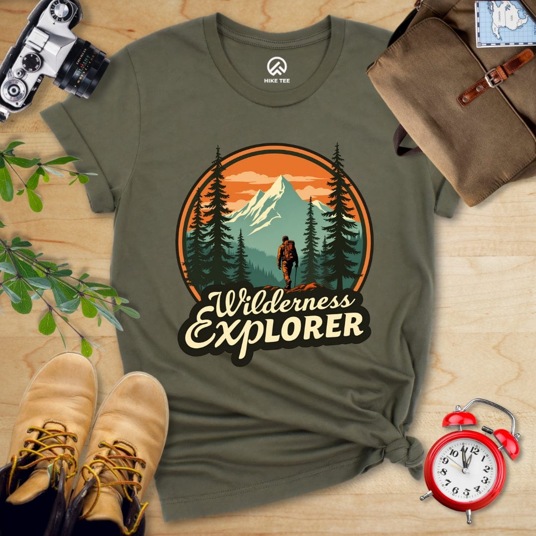 Hike Tee T-Shirt Military Green / S Wilderness Explorer Shirt
