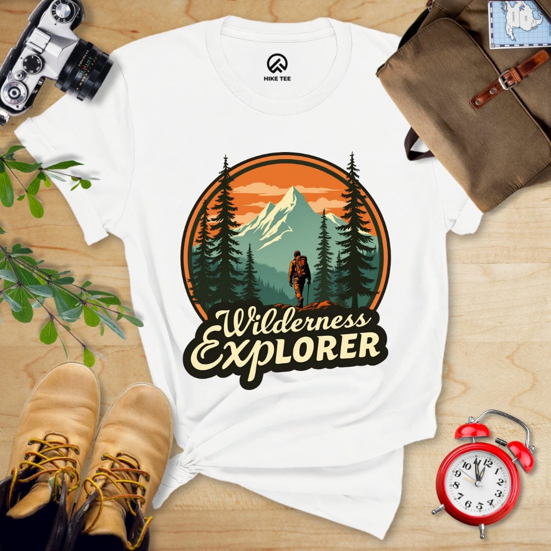 Hike Tee T-Shirt White / S Wilderness Explorer Shirt