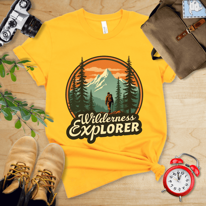 Printify T-Shirt Gold / S Wilderness Explorer