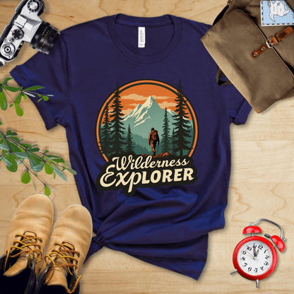 Printify T-Shirt Navy / S Wilderness Explorer