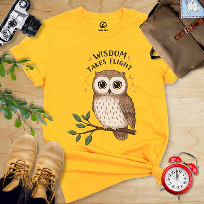 Hike Tee T-Shirt Gold / S Wisdom Takes Flight Shirt