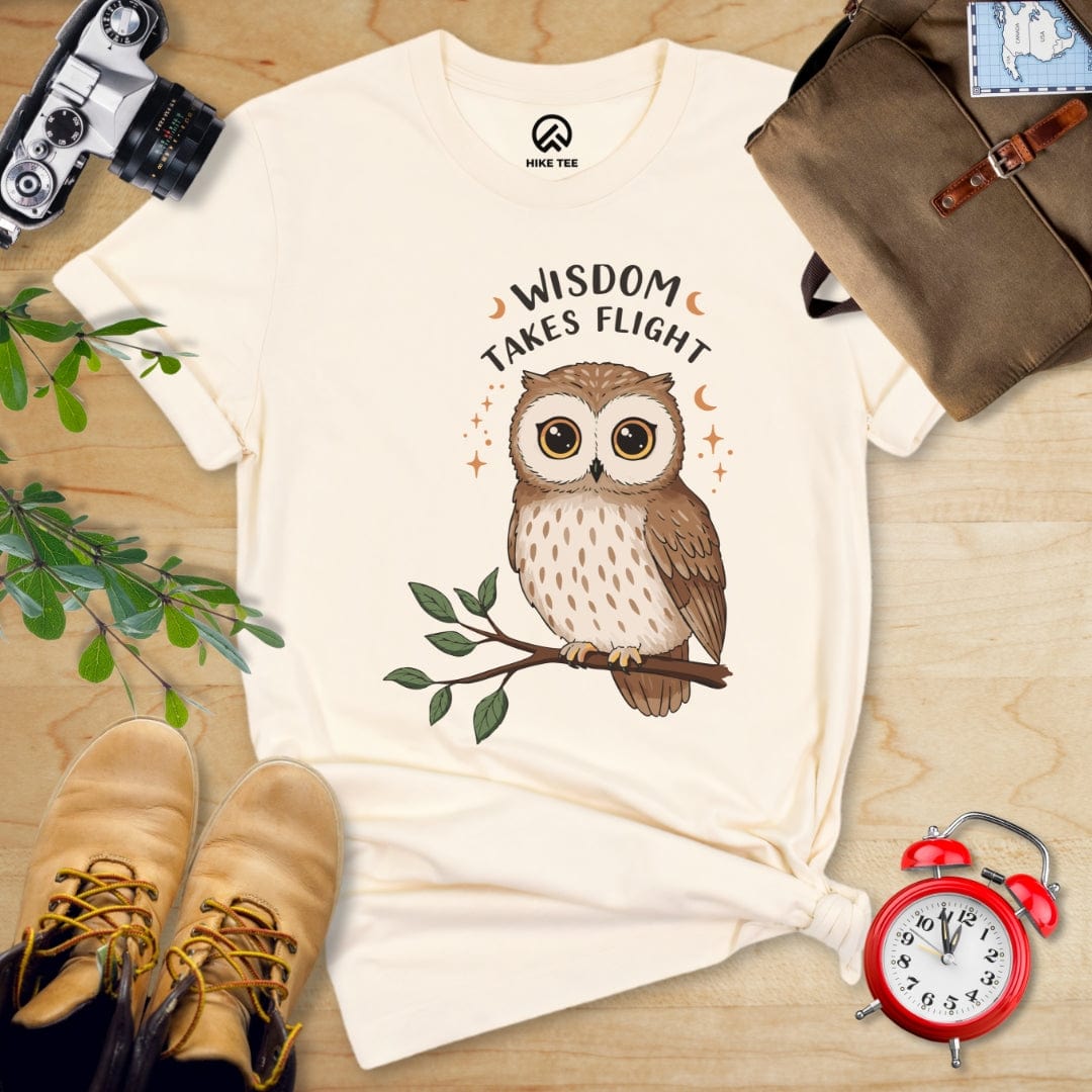 Hike Tee T-Shirt Natural / S Wisdom Takes Flight Shirt